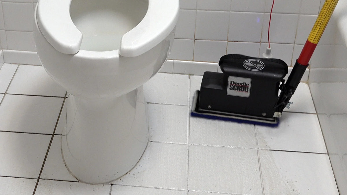 Square Scrub Doodle Deluxe – Compact Commercial Orbital Floor Scrubber Kit