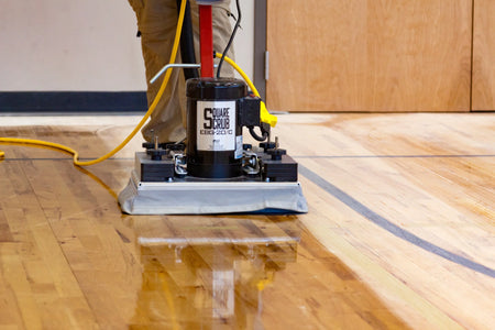 Square Scrub EBG-20/CV PIVOT – Commercial Orbital Floor Prep Machine with HEPA Dry Vac Kit - Pads