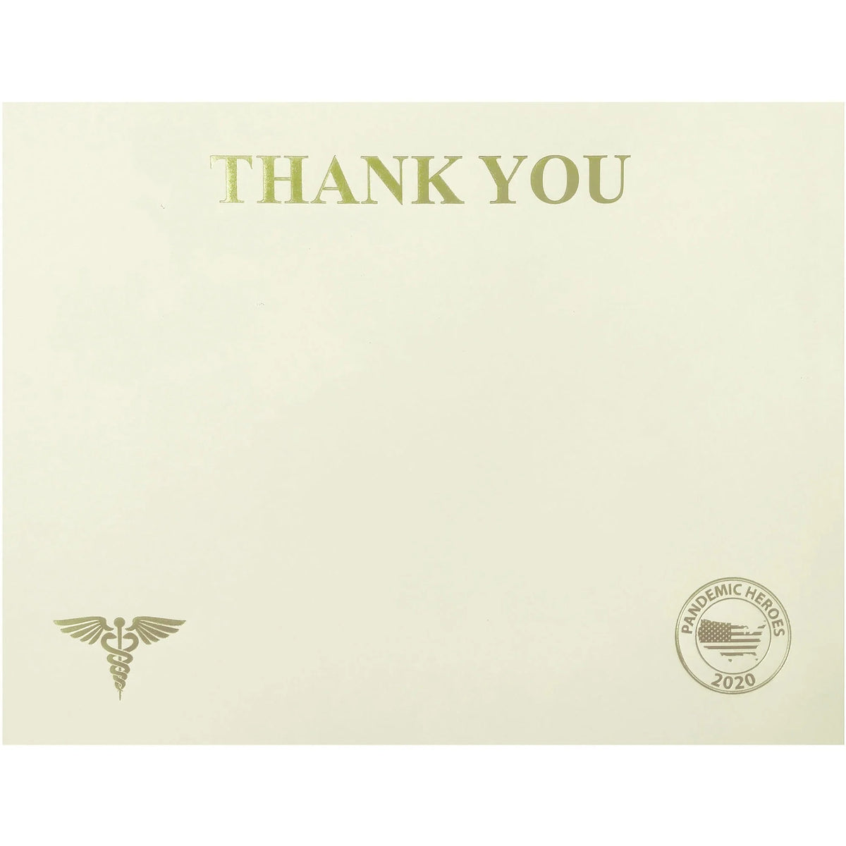 St. James® Premium-Weight Certificates - 65 lb - ’Thank You’ - Ivory/Gold Foil - Student / Awards
