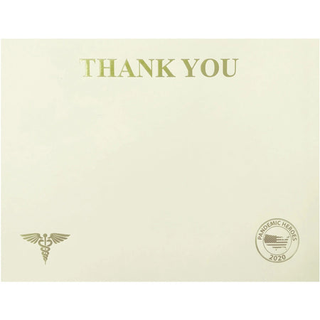 St. James® Premium-Weight Certificates - 65 lb - ’Thank You’ - Ivory/Gold Foil - Student / Awards