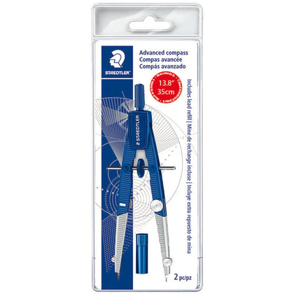 Staedtler Advanced Student Compass Set - Metal & Plastic - Blue Silver
