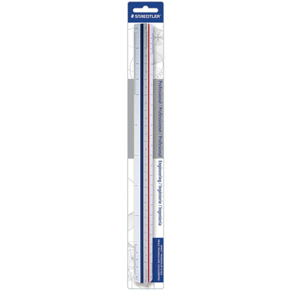 Staedtler Engineer Scale - 12’’ Triangular Ruler - Imperial Measurements - Drafting Accessories