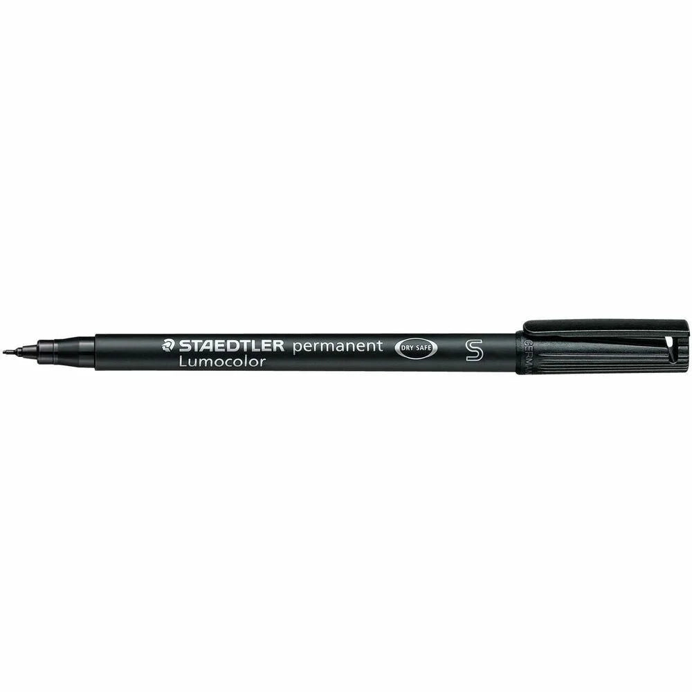 Staedtler Lumocolor Permanent Pens - 0.4mm Fine Marker - Refillable - Black Ink - Markers & Dry-Erase