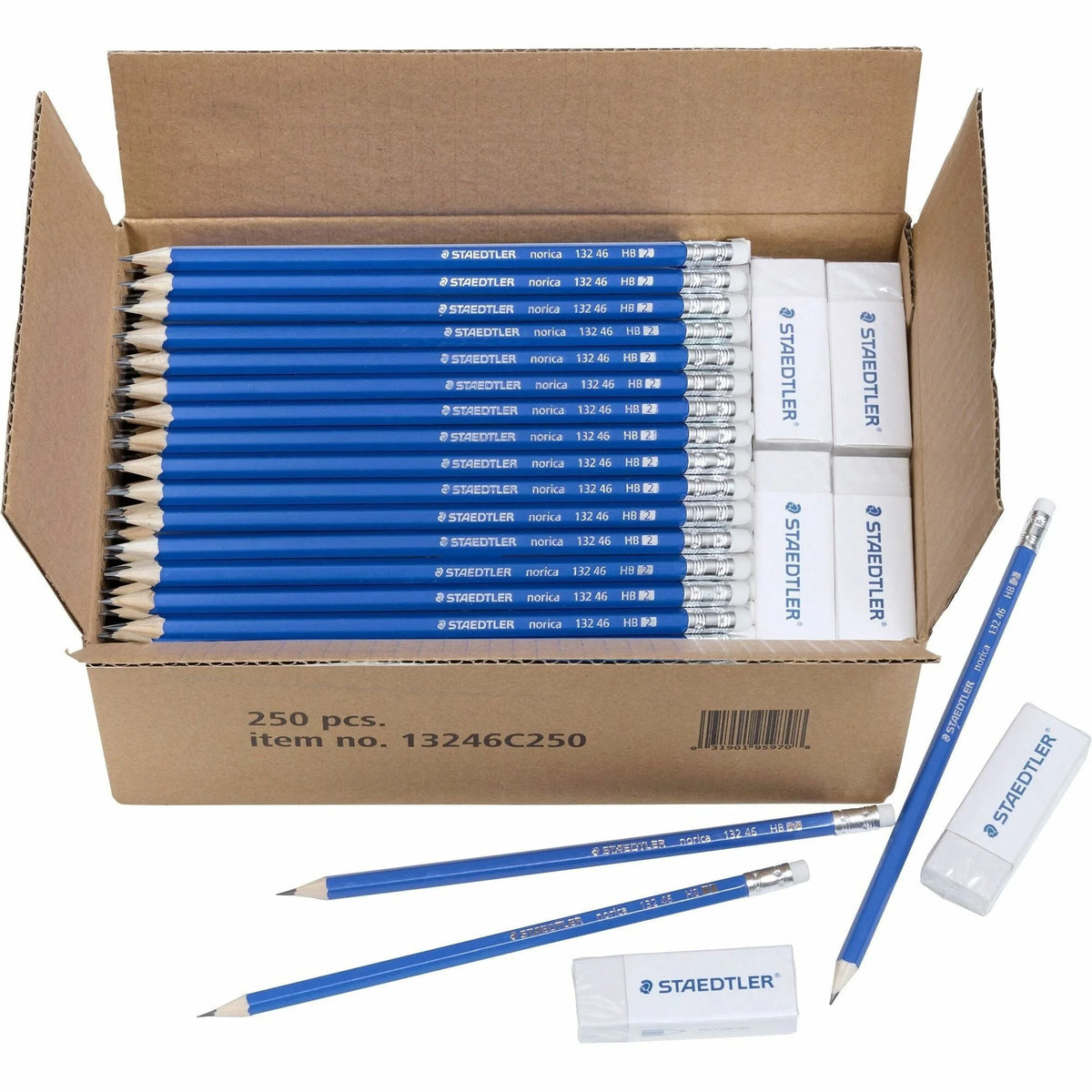 Staedtler Norica ClassPack Pencils - Black Lead - Yellow Wood - 250/Box