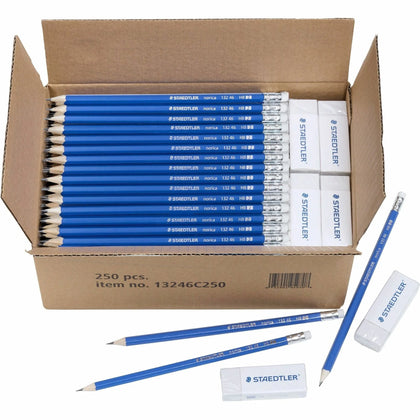 Staedtler Norica ClassPack Pencils - Black Lead - Yellow Wood - 250/Box