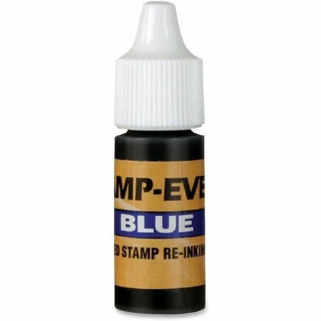 Stamp-Ever Pre-inked Stamp Ink Refill - Blue - 0.24 fl oz - & Refills