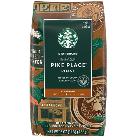 Starbucks Decaf Pike Place Coffee 16 oz 1 Each Medium Decaffeinated (SBK12411962)