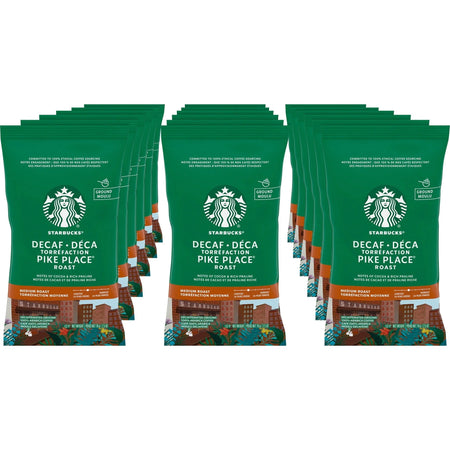 Starbucks Decaf Pike Place Coffee Pack - Medium Roast Decaffeinated - 18 Packets