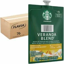 Starbucks Freshpack Ground Veranda Coffee - Compatible with Flavia Aroma Barista FLAVIA Creation 600 500 200 150 & 300