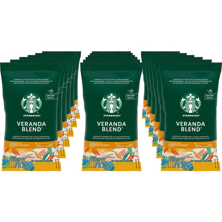 Starbucks Veranda Blend Coffee - Blonde Roast - 2.5 oz Pack - 18 Servings