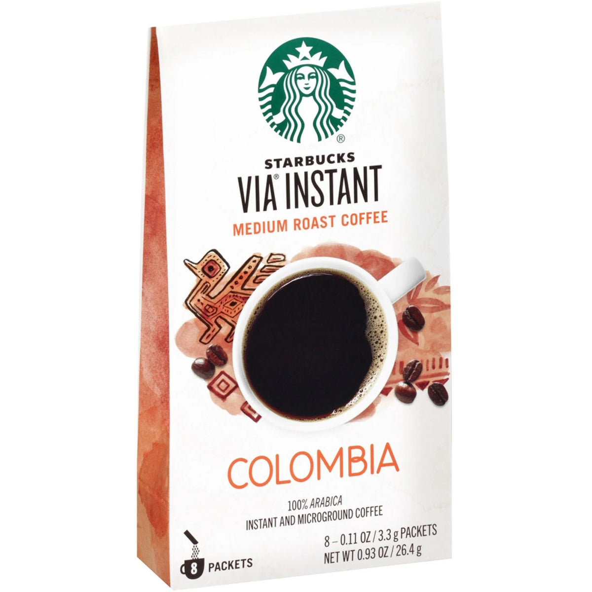 Starbucks VIA Ready Brew Colombia Coffee 0.1 oz 8 / Box Medium (SBK12407839)