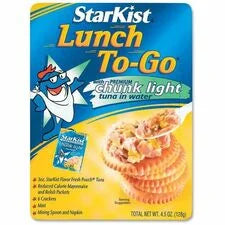 StarKist Lunch To-Go Tuna Kit: Low Calorie Meal Solution - 12 Carton Pack - Snacks