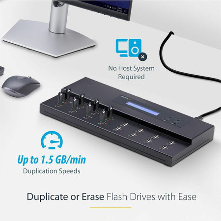 StarTech.com 1:15 Standalone USB Duplicator and Eraser - for USB Flash Drives - Alternate-Image1