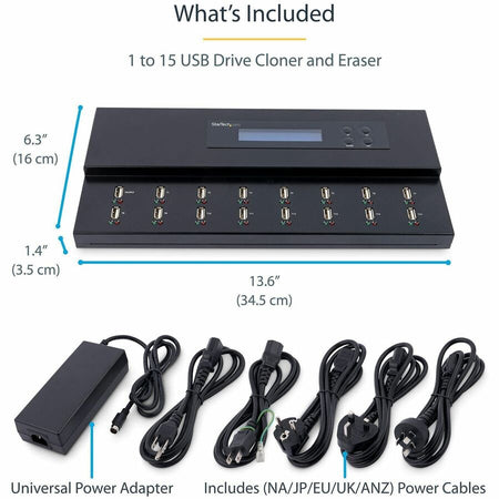 StarTech.com 1:15 Standalone USB Duplicator and Eraser - for USB Flash Drives - Alternate-Image5