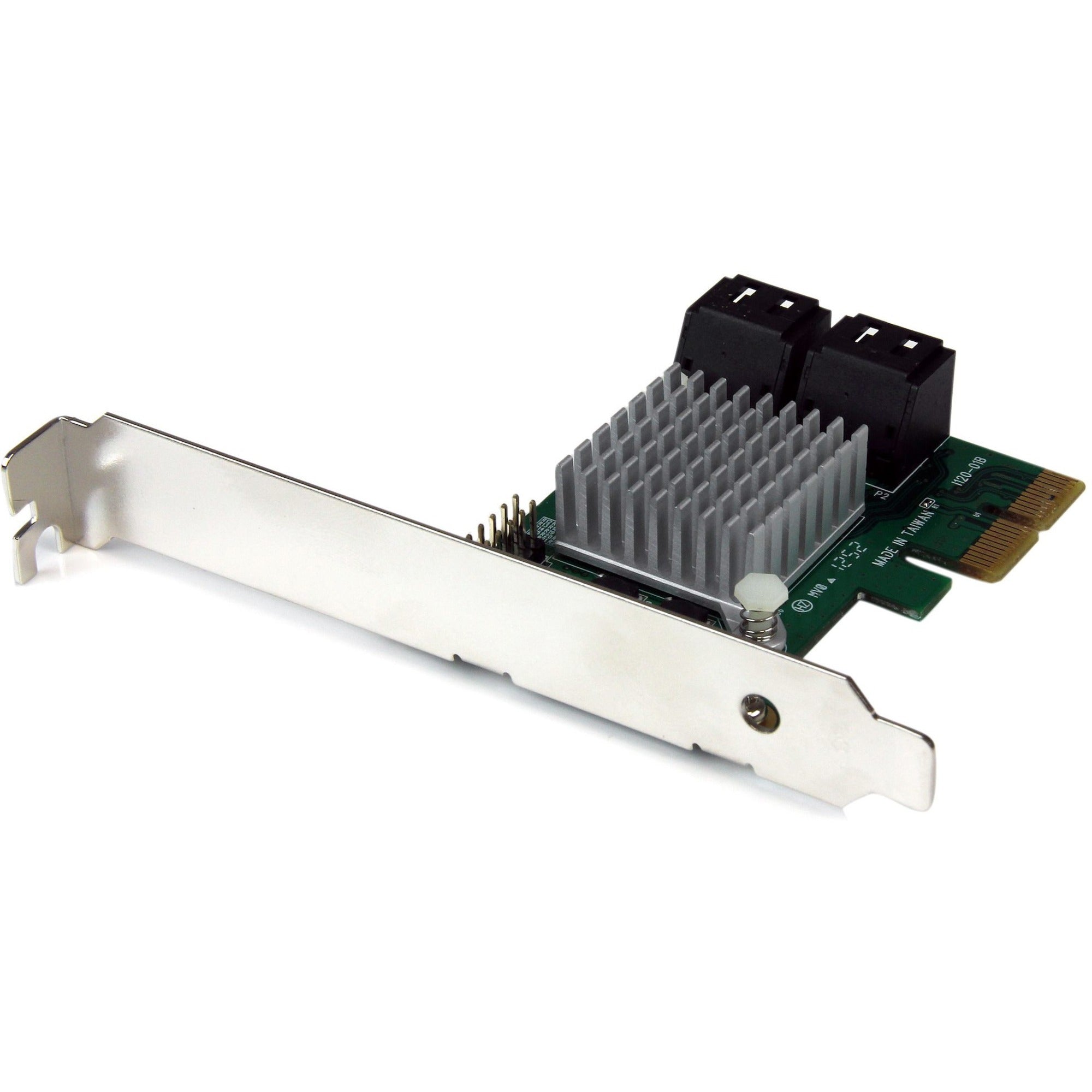 StarTech.com 4 Port PCI Express SATA III 6Gbps RAID Controller Card with Heatsink - 2000