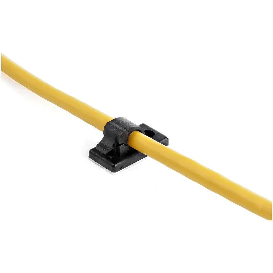 StarTech.com Cable Clamps (CBMCC1) - Black Nylon 66 - 0.50’’ Length - 100/Pack - Computer / Laptop Accessories
