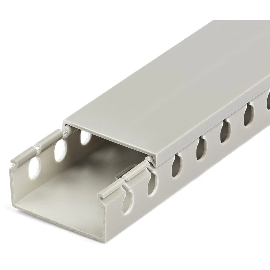 StarTech.com Cable Raceway: Gray PVC 2’’ Length - TAA Compliant - Computer / Laptop Accessories