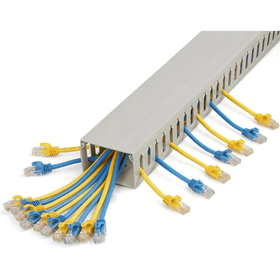 StarTech.com Cable Raceway: Gray PVC 3’’ Length - TAA Compliant - Computer / Laptop Accessories