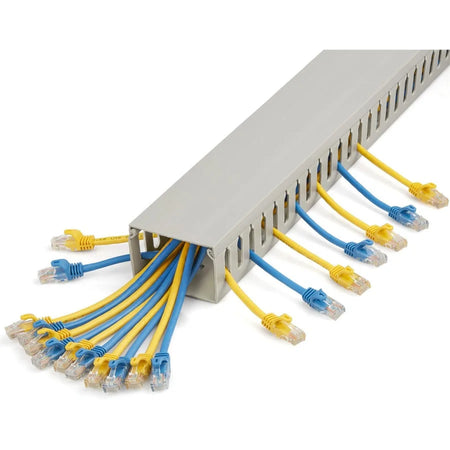 StarTech.com Cable Raceway: Gray PVC 3’’ Length - TAA Compliant - Computer / Laptop Accessories