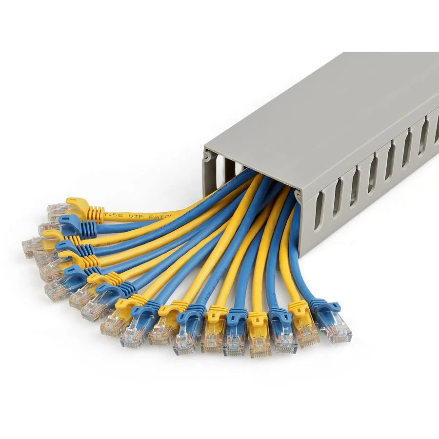 StarTech.com Cable Raceway: Gray PVC 3’’ Length - TAA Compliant - Computer / Laptop Accessories