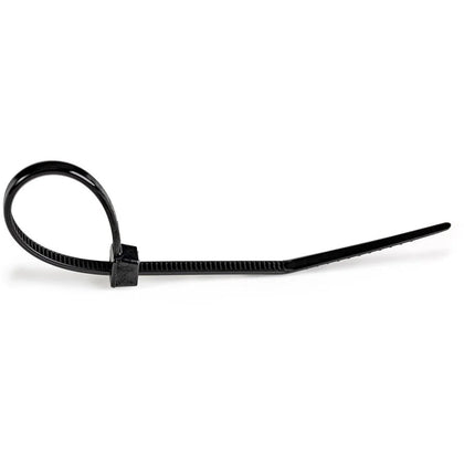 StarTech.com Cable Ties - Black Medium Nylon Zip Tie - 6’’ Length - Pack of 1000 - Computer / Laptop Accessories