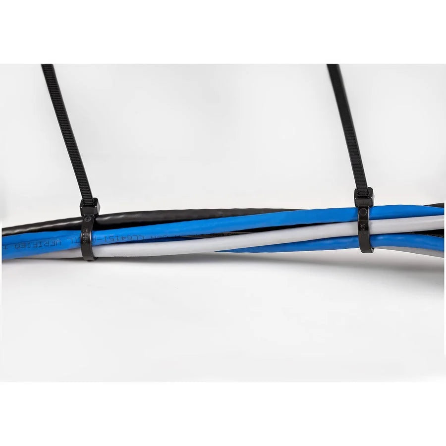 StarTech.com Cable Ties - Black Nylon Zip Tie 8’’ Length - 100 Pack - Computer / Laptop Accessories