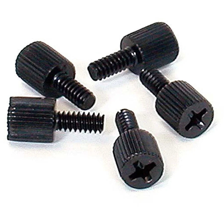 StarTech.com Computer Case Thumbscrews - Black Metal - 6-32 5/16in - Pack of 50 - Laptop Accessories