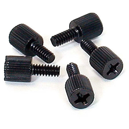 StarTech.com Computer Case Thumbscrews - Black Metal - 6-32 5/16in - Pack of 50 - Laptop Accessories