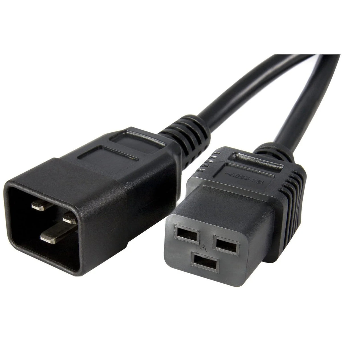 StarTech.com Computer Power Cord - C19 to C20 - 10 ft Black - Reliable Connection - Cords & Surge Protectors