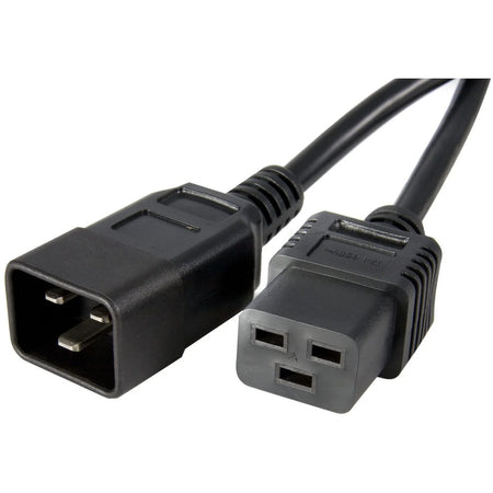 StarTech.com Computer Power Cord - C19 to C20 - 10 ft Black - Reliable Connection - Cords & Surge Protectors