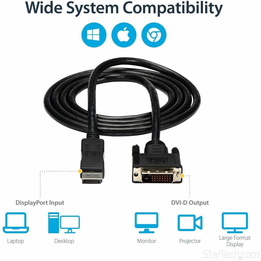 StarTech.com DisplayPort to DVI Video Converter Cable - Alternate-Image4