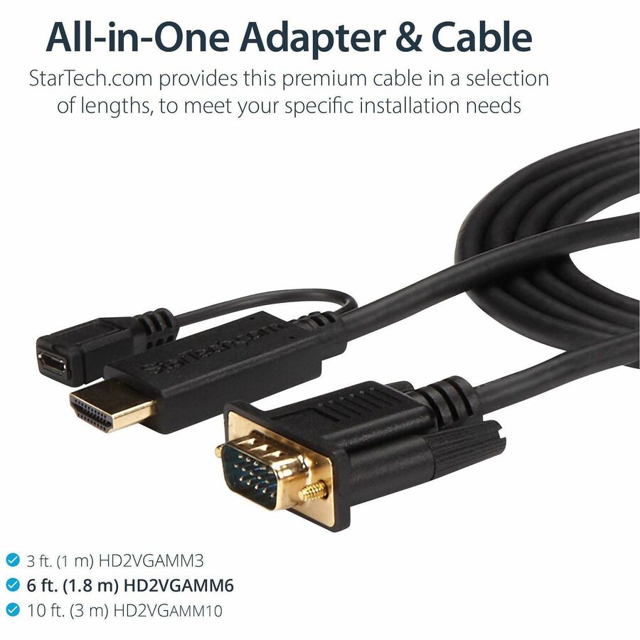 StarTech.com HDMI/VGA Video Cable - Alternate-Image1
