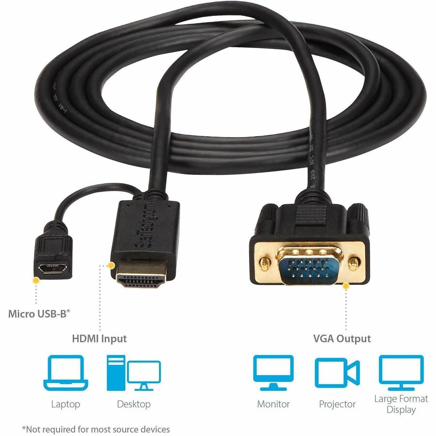 StarTech.com HDMI/VGA Video Cable - Alternate-Image3