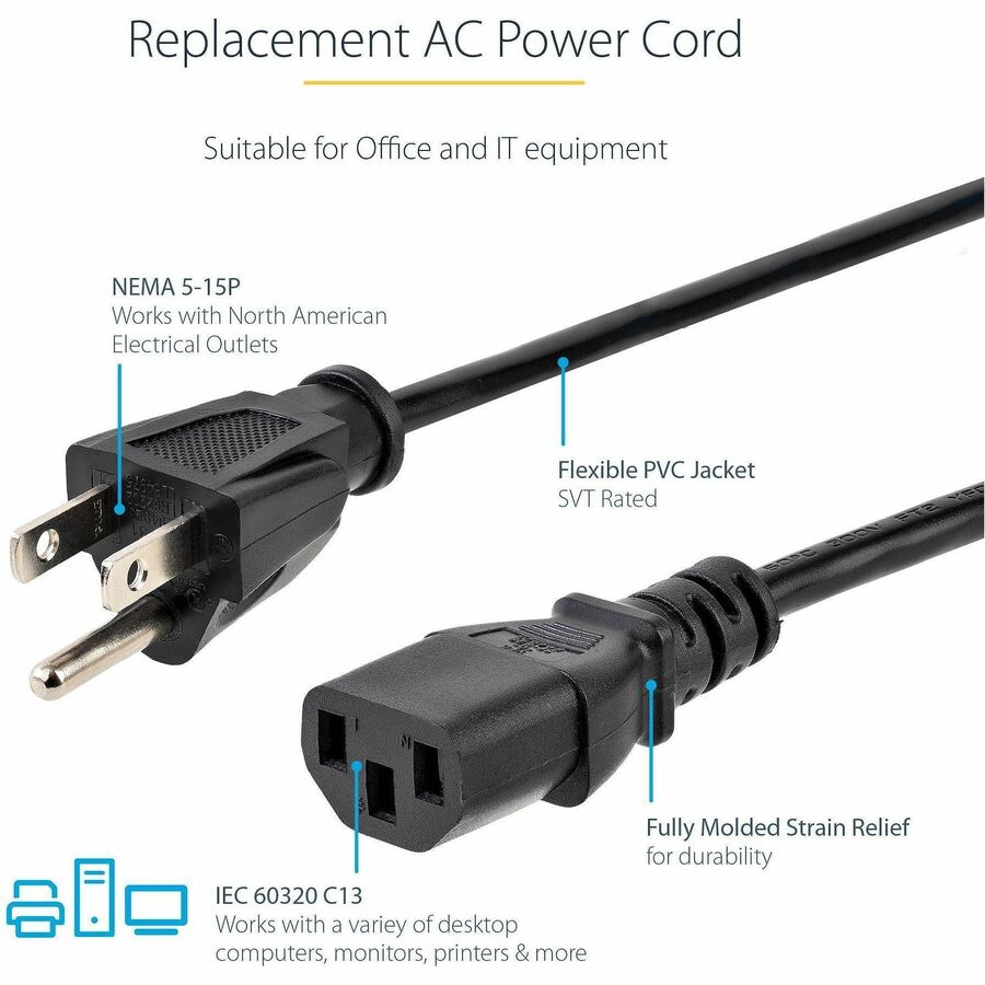 StarTech.com IBM Standard Power Cord - Alternate-Image2