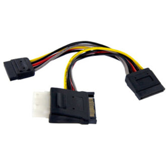 StarTech.com SATA to LP4 with 2x SATA Power Splitter - Front
