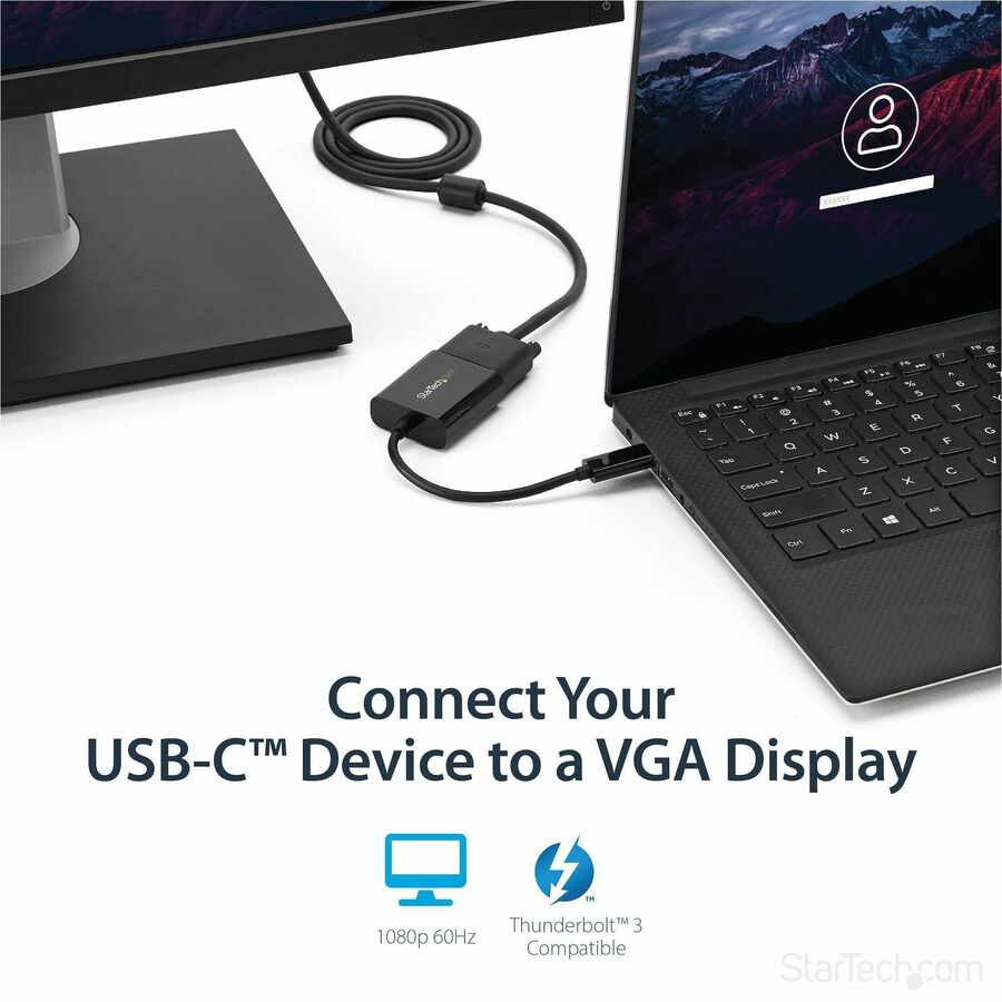 StarTech.com USB-C to VGA adapter - Alternate-Image1