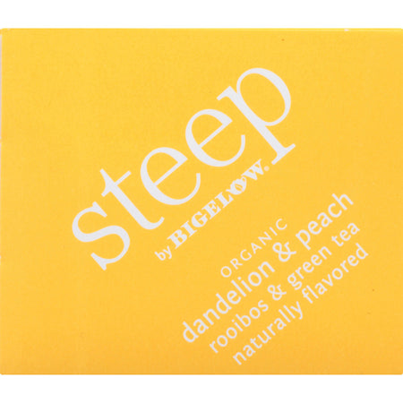 Steep by Bigelow® Organic Dandelion & Peach Rooibos Green Tea Herbal Bag - 1.2 oz
