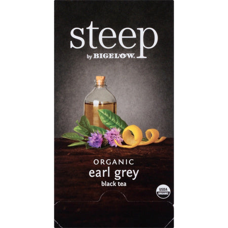 Steep by Bigelow® Organic Earl Grey Black Tea Bag - 1.3 oz - 20 Teabag - GMO Free - Kosher - Box