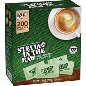 Stevia In The Raw Zero-calorie Sweetener - 0.035 oz (1 g) - Flavor - Artificial - 200 / Box - Condiments