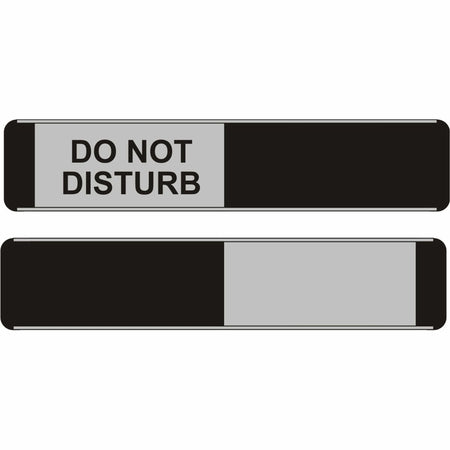 Stewart Superior ’Do Not Disturb’ Sign - 10’’x2’’ Aluminum/PVC - 1 Piece - Signs & Nameplates