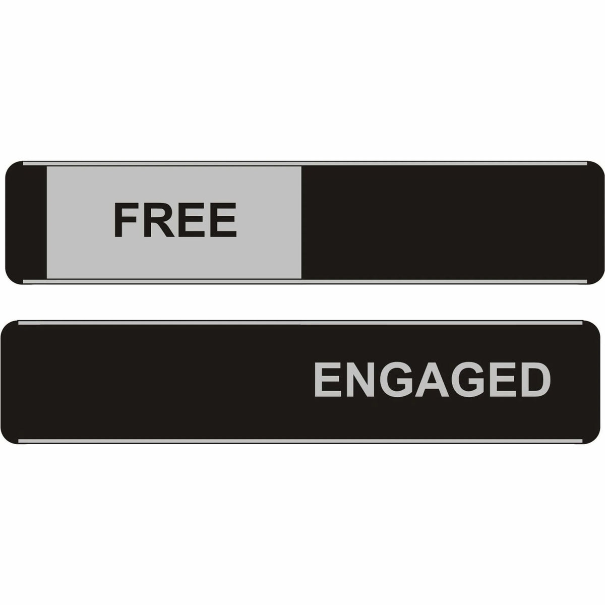 Stewart Superior Sliding Information Sign: ’Free/Engaged’ for Office Doors - Signs & Nameplates