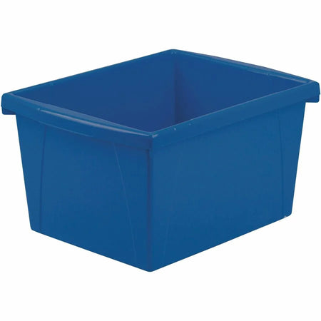 Storex 4-Gallon Storage Bin: Assorted Bright Plastic Bin - Cubbies &