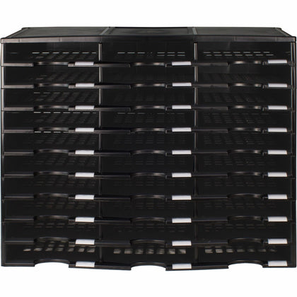 Storex Literature Sorter: 30-Compartment Stackable Organizer - Holders/Sorters