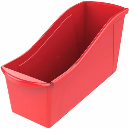 Storex Multiuse Bins: Red Plastic Bins 7’’x5.30’’x14.30’’ 6-Pack - Classroom Organizers