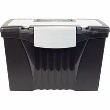Storex Portable File Storage Box - External Dimensions: 14.5’’ Width x 10.5’’ Depth 12’’ Height - Media Size Supported:
