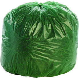 Stout 33 gal Green Plastic Trash Bags - Office Waste - 40 / Carton - & Liners