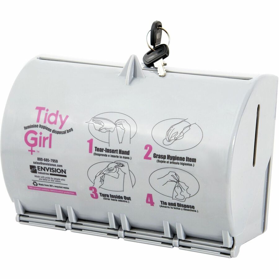 Stout Tidy Girl Feminine Hygiene Bags Dispenser - Left