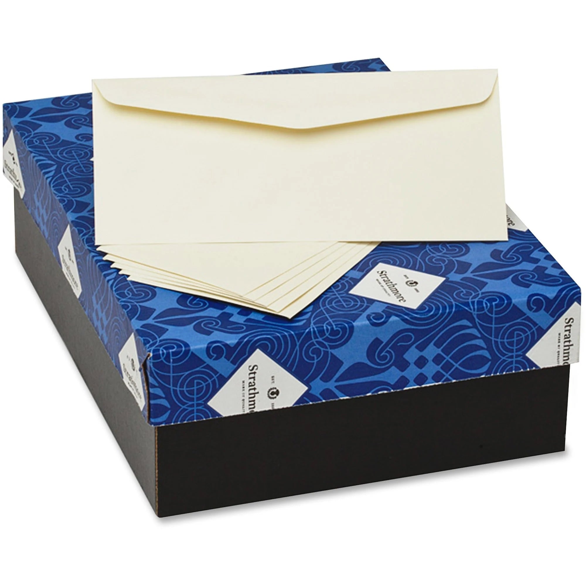 Strathmore Mohawk No. 10 Business Envelopes - Ivory Cotton Paper - 500/Box