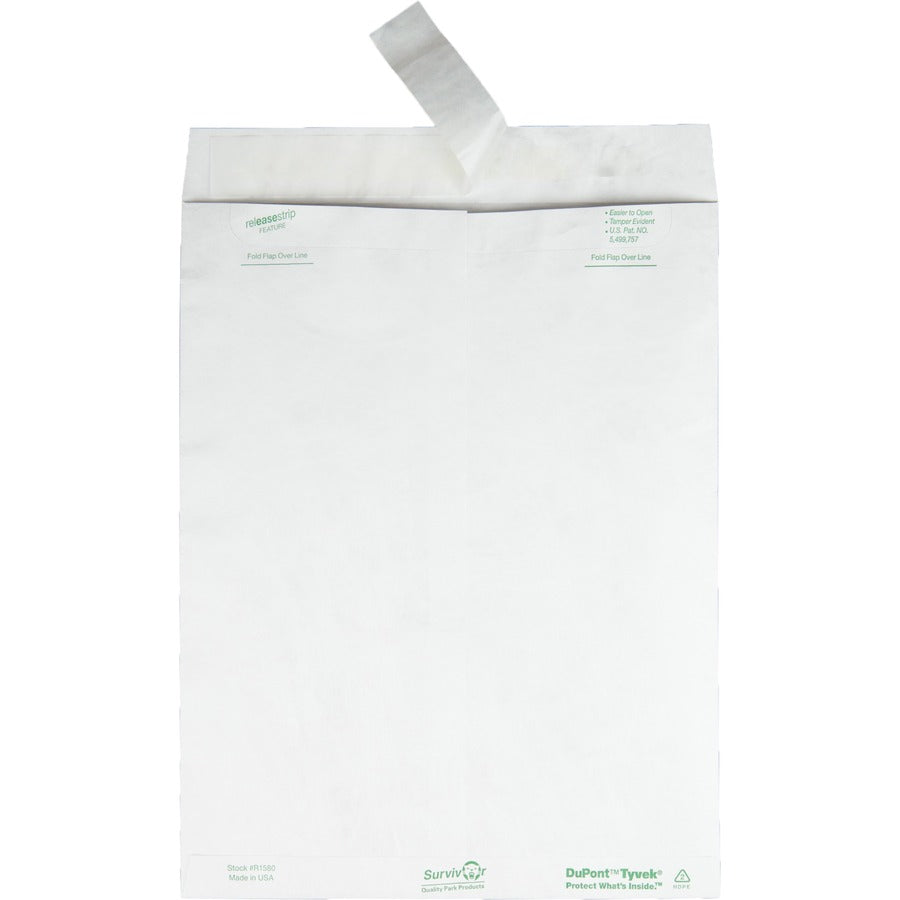 Survivor&reg; 10 x 13 DuPont Tyvek Catalog Mailer with Self-Sealing Closure - Rear