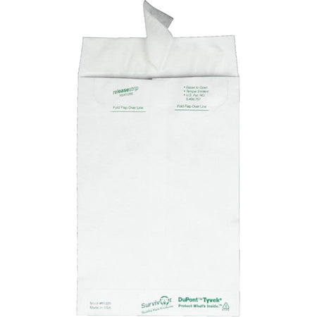 Survivor® 6x9 Catalog Mailers: Self-Seal Closure 14 lb White Tyvek - 100/Box - Mailers